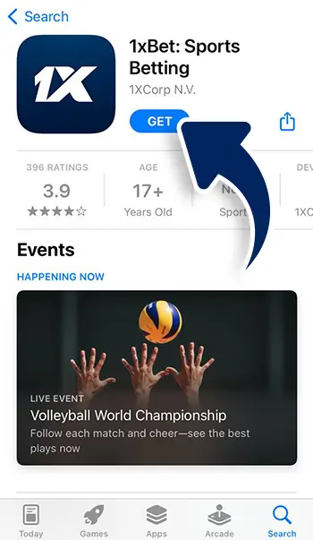 1xBet app screenshot 3